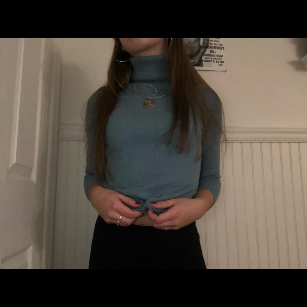 Teal Cashmere Sweater